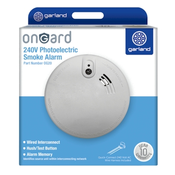 Interconnected photoelectric smoke alarms